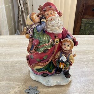 Santa Decor with boy and girl / super cute